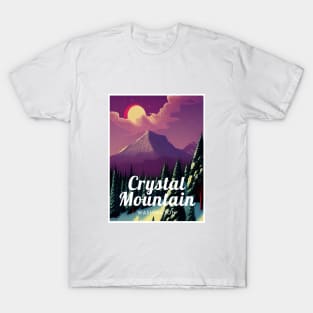Crystal Mountain Washington United States Ski T-Shirt